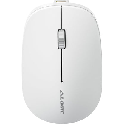 Alogic Echelon Compact USB-C Rechargeable Bluetooth Keyboard & Mouse for Mac (White)
