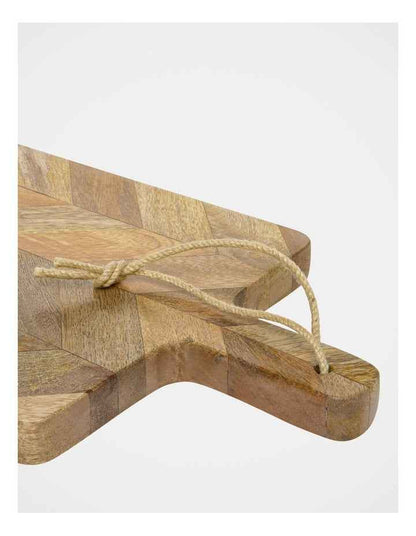 60x25cm Herringbone Wood Rectangle Paddle Board Natural