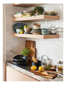 Cooks Classic Hard Anodised Induction Saucepan with Lid 18cm in Coal Grey