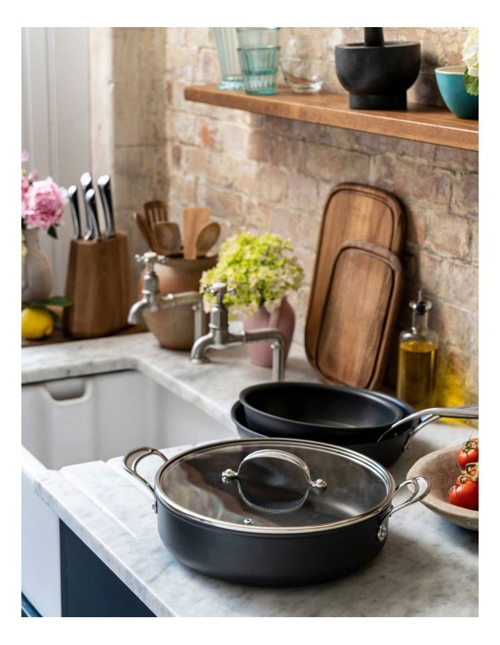 Cooks Classic All-In-One Pan with Lid 30cm/5 in Coal Grey