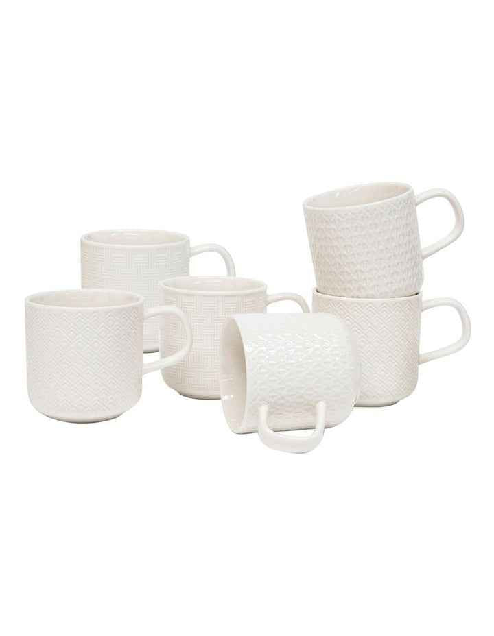 Embossed Mug Set 300ml 6 Piece