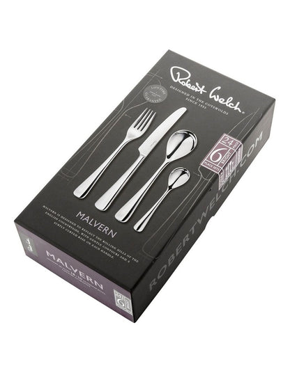 Malvern Cutlery Set 24 Piece in Silver