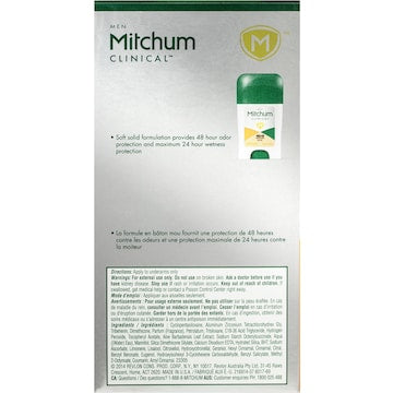 Mitchum Clinical 8 Hour Sport For Men Antiperspirant & Deodorant 45g
