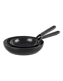 SmartShape 20/28cm 2pc Frypan Set Black PFAS-free ceramic non-stick