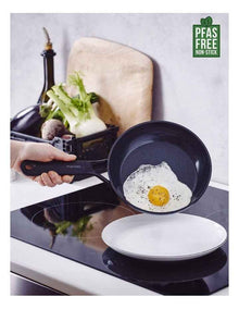 SmartShape 20/28cm 2pc Frypan Set Black PFAS-free ceramic non-stick