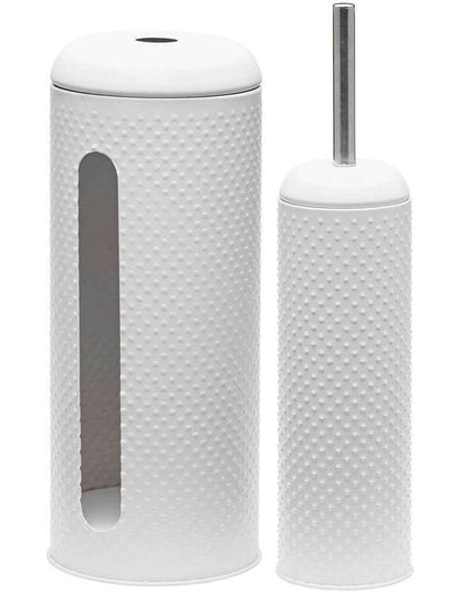 Spot Toilet Brush and Roll Holder S/2