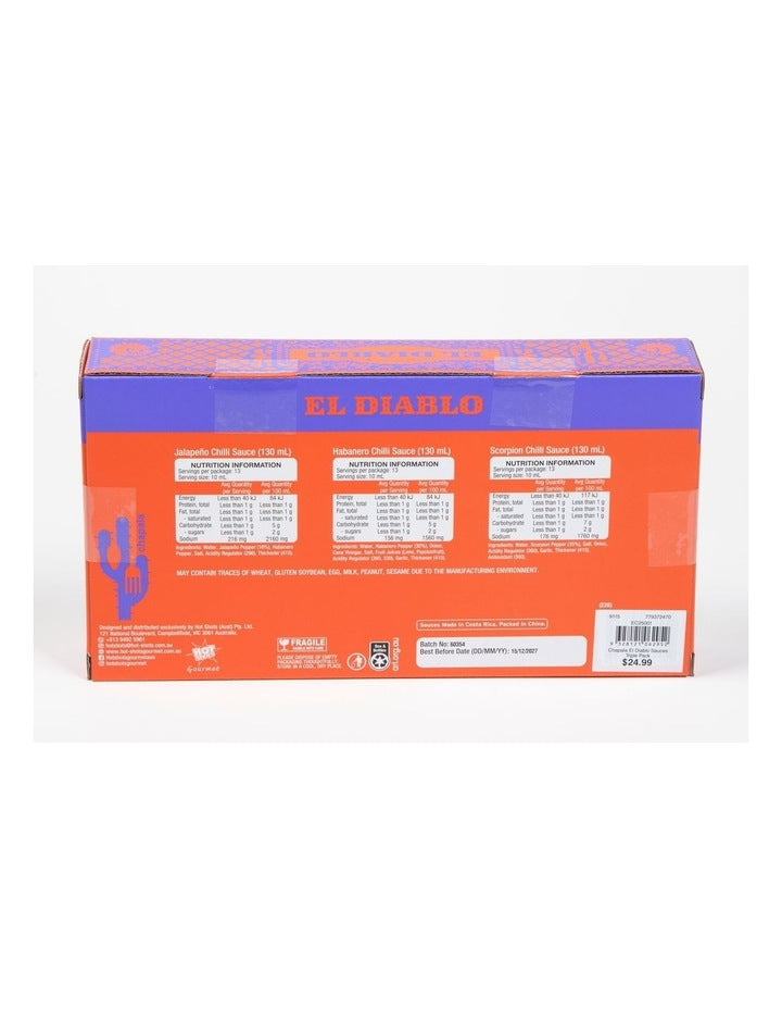 El Cocinero El Diablo Sauces Triple Pack