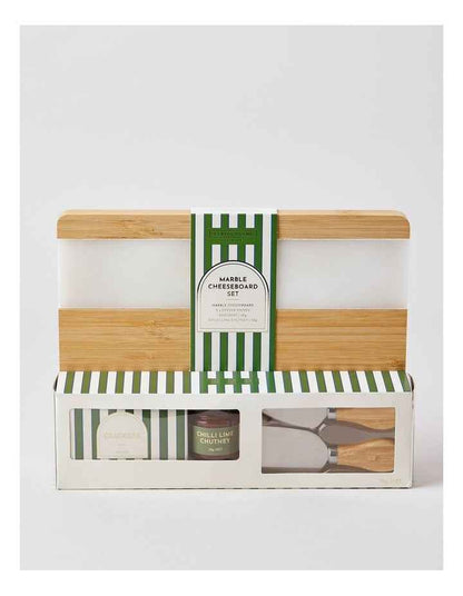 Flavoursome Marble Cheeseboard Set 78G