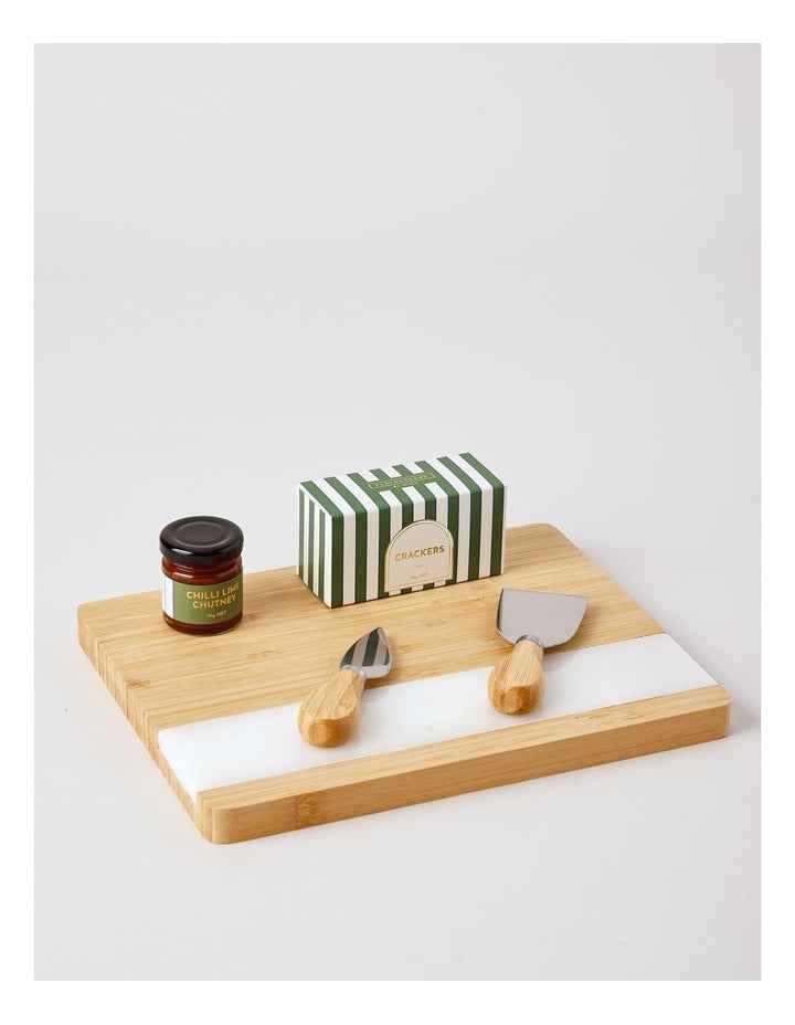 Flavoursome Marble Cheeseboard Set 78G