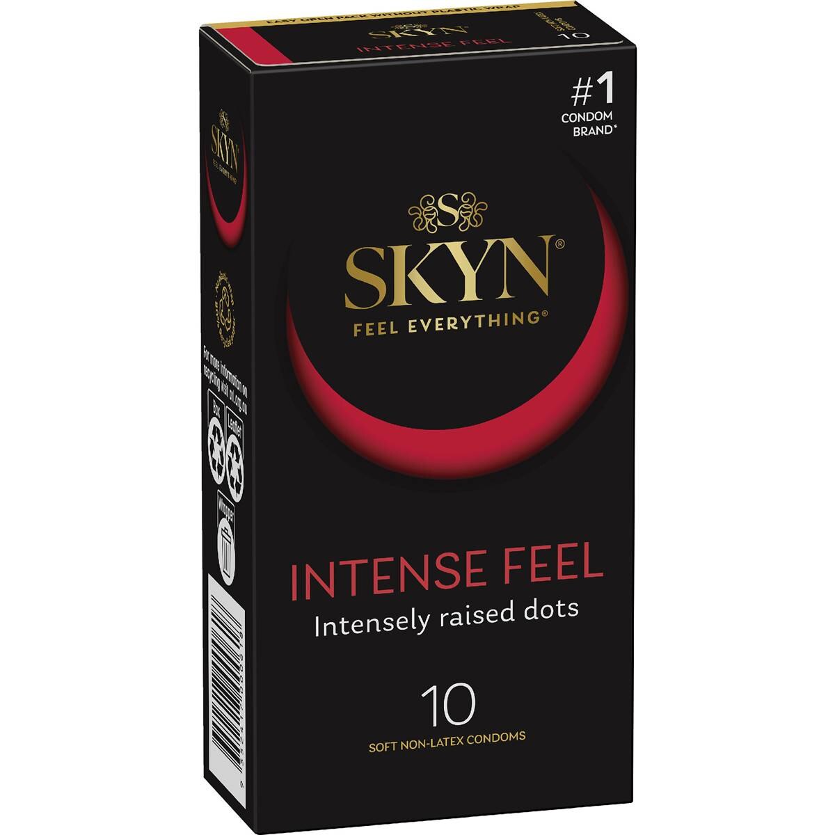 Skyn Intense Feel Dotted Non- Latex Condoms 10 Pack