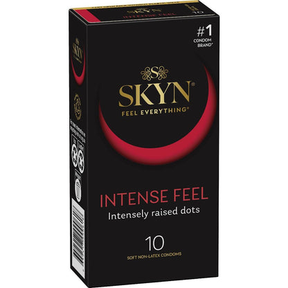Skyn Intense Feel Dotted Non- Latex Condoms 10 Pack