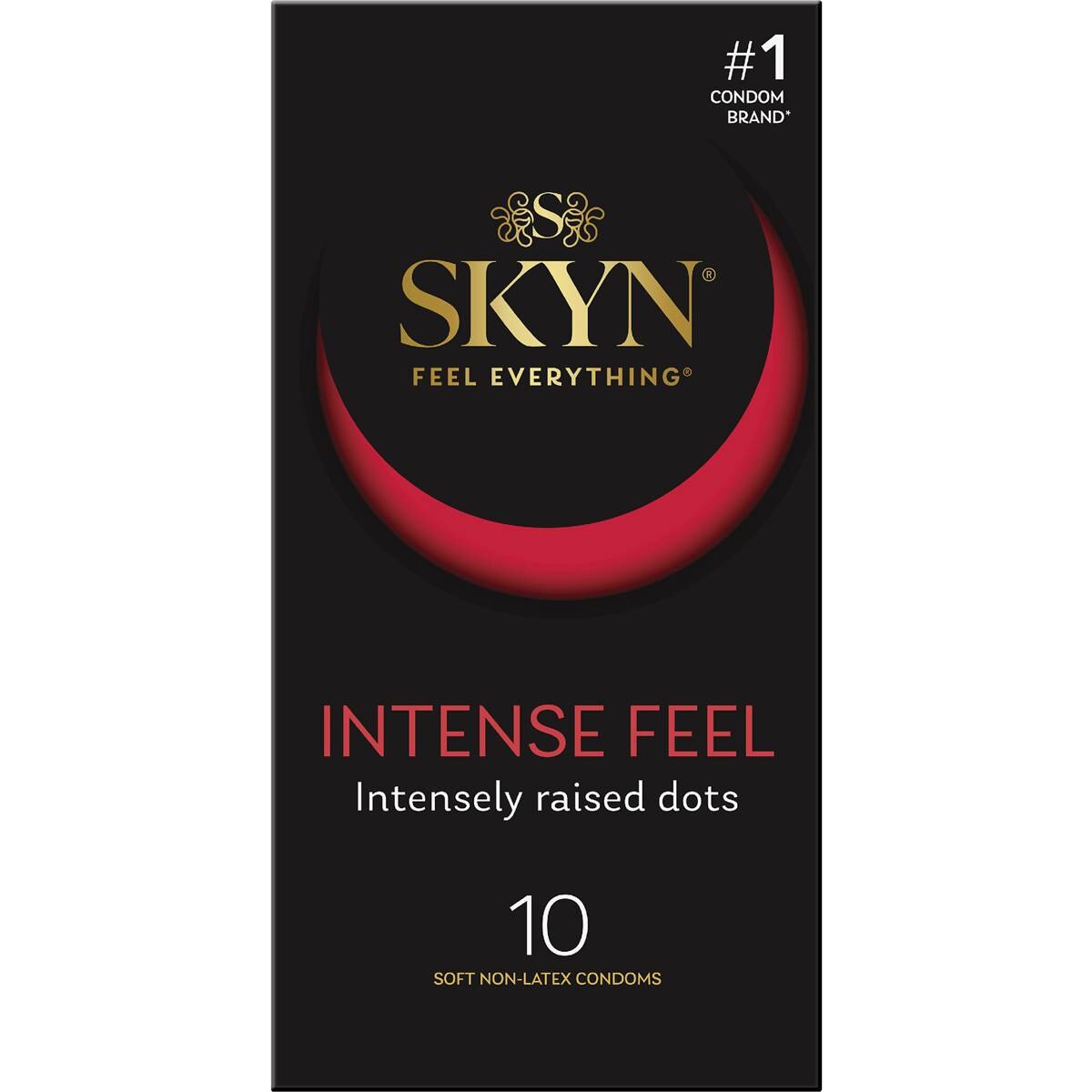 Skyn Intense Feel Dotted Non- Latex Condoms 10 Pack