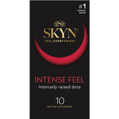 Skyn Intense Feel Dotted Non- Latex Condoms 10 Pack