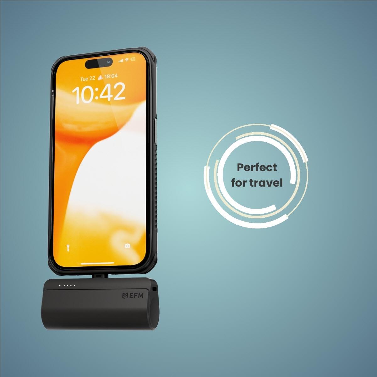 EFM Power On-The-Go 5K USB-C Power Bank (Black)