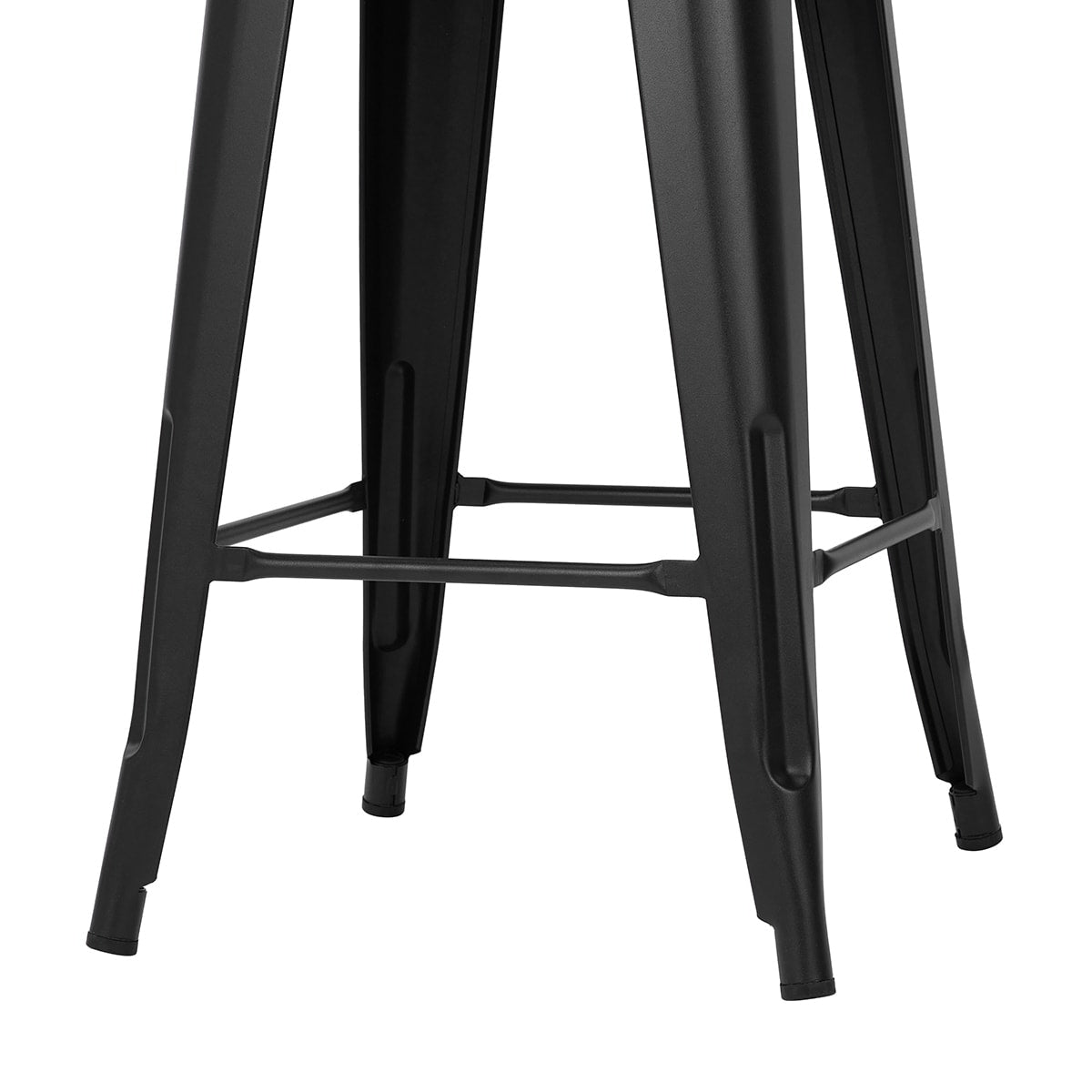 65cm Metal Bar Stool - Black