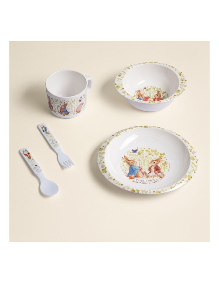 Classic 5 Piece Dinner Set in White