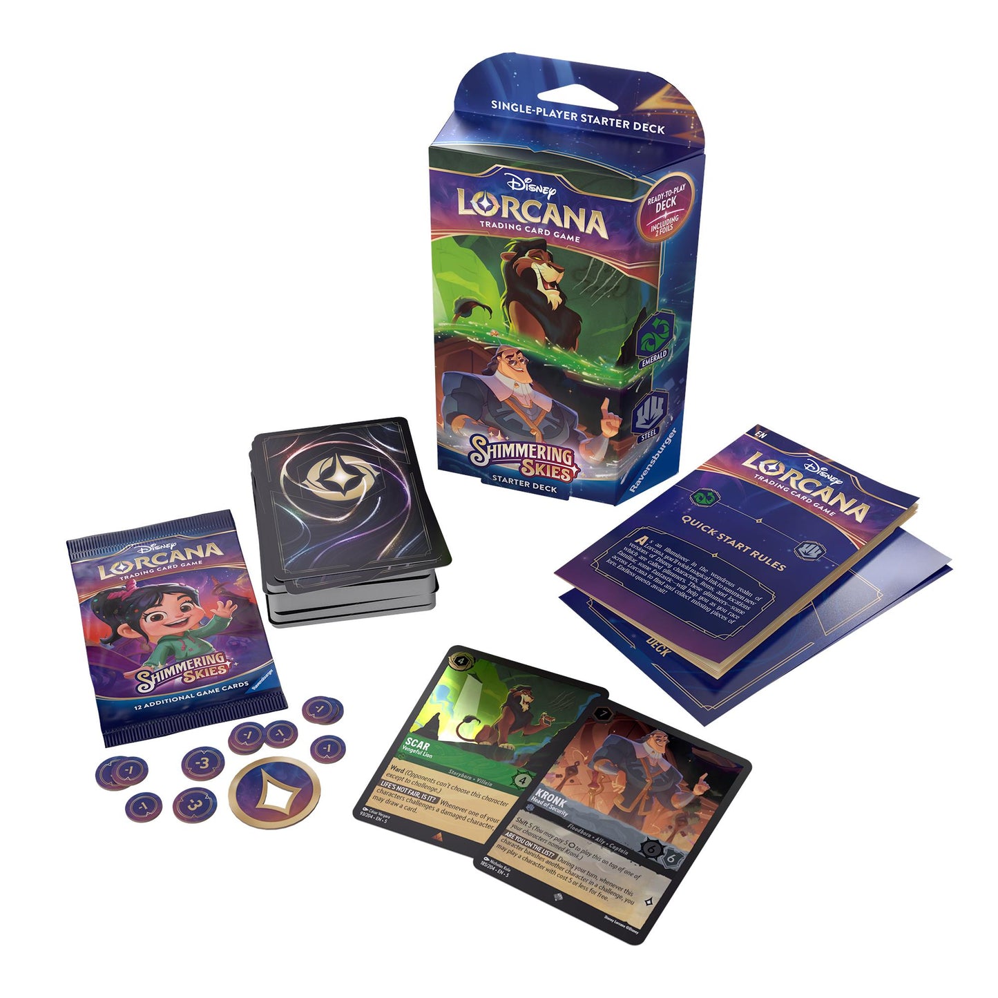 Disney Lorcana Trading Card Game - Shimmering Skies Starter Deck