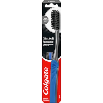 Colgate Toothbrush Slim Soft Charcoal Infused each