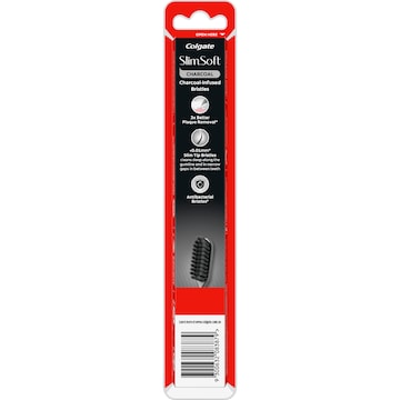 Colgate Toothbrush Slim Soft Charcoal Infused each