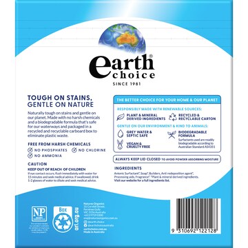 Earth Choice Front Loader Laundry Powder 2kg