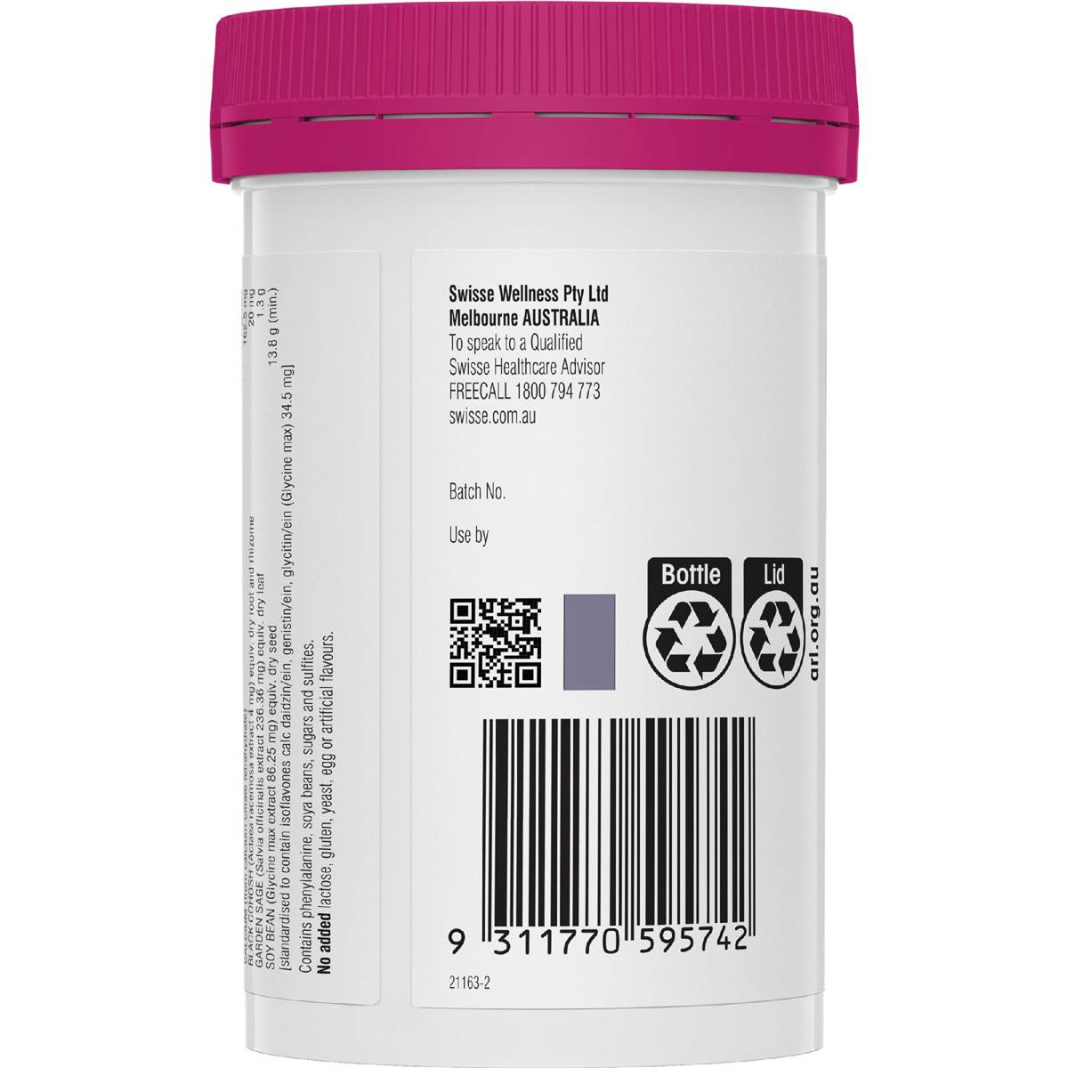 Swisse Ultiboost Menopause Balance Women's Health Tablets 60 pack