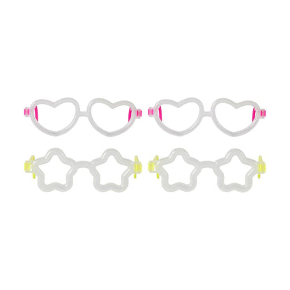 2 Pack Shaped Glasses - Assorted