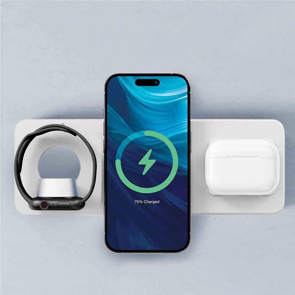 Journey GLYDE MagSafe 4-in-1 Travel Charger with 10K Power Bank (White)