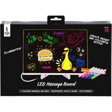 Flea Market LED Message Board with Coloured Markers