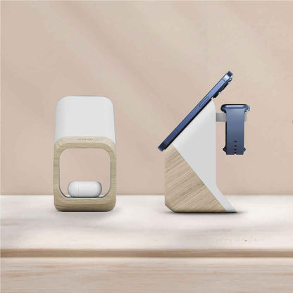 Journey Nova 3-in-1 Wireless Qi2 Charge Station (Timber)