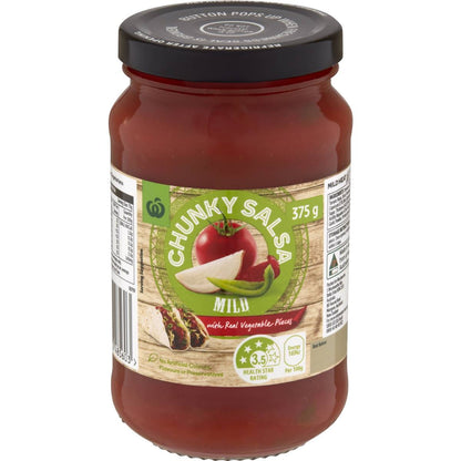 Woolworths Salsa Chunky Mild 375g