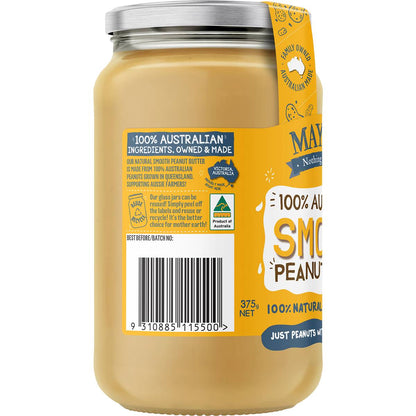 Mayver's Smooth Peanut Butter 375g