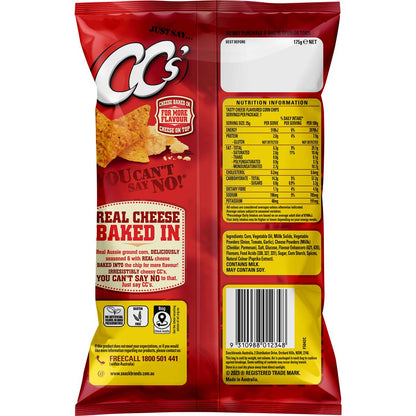 CC's Corn Chips Tasty Cheese 175g