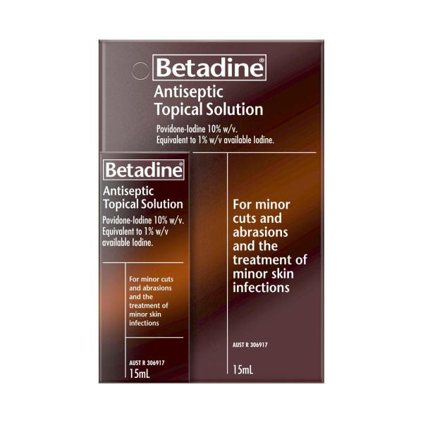 BETADINE ANTISEPTIC TOPICAL SOLUTION 15ML