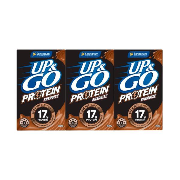 SANITARIUM UP&GO ENERGIZE 3 X 250ML:CHOC ICE:.:750 ML