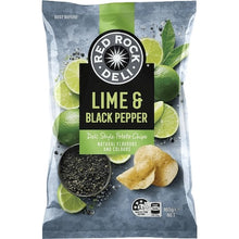 Red Rock Deli Potato Chips Share Pack Lime & Pepper 165g