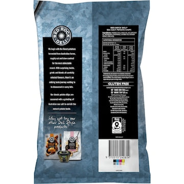 Red Rock Deli Potato Chips Sea Salt 165g