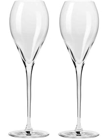 Duet Flute Set 230ml Set of 2 Gift Boxed in Clear
