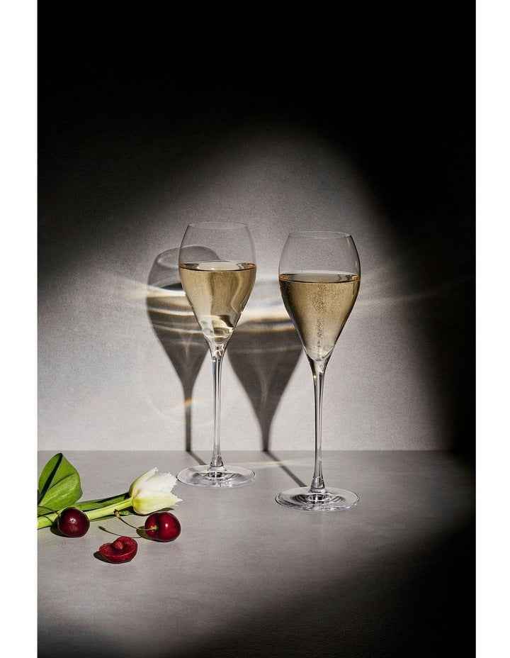 Duet Flute Set 230ml Set of 2 Gift Boxed in Clear