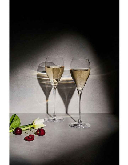 Duet Flute Set 230ml Set of 2 Gift Boxed in Clear