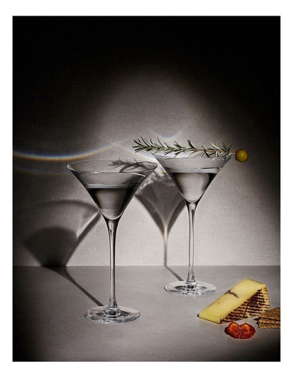 Duet Martini Glass 170ml Set of 2 in Clear