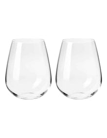 Duet Stemless Wine Glass 500ml Set of 2 Gift Boxed