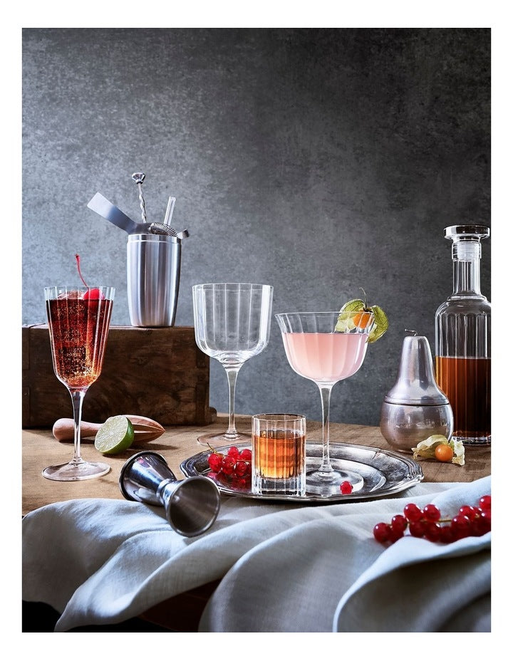 Bach Retro Fizz Glasses Set of 4 260ml in Clear