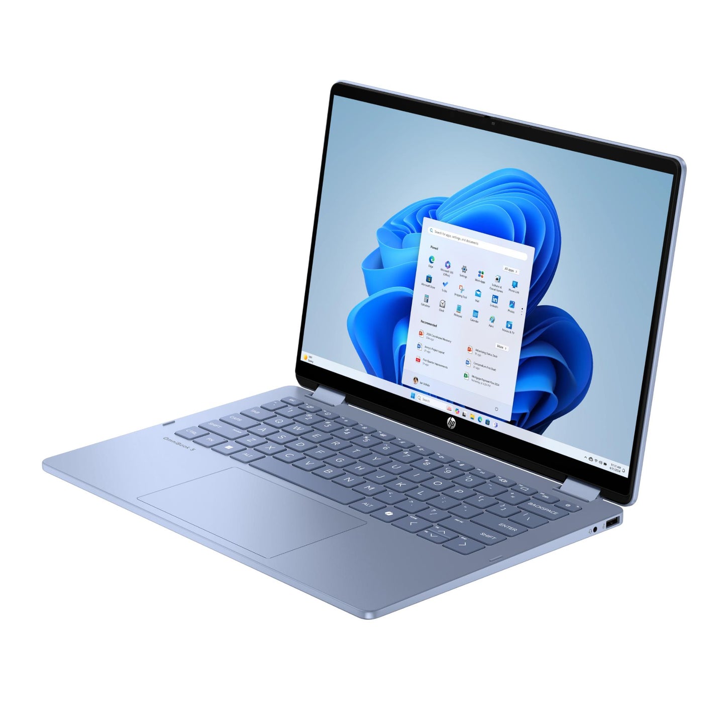 HP OmniBook 5 Flip 14" 2K 2-in-1 Laptop (Intel Core i5)[Blue/256GB]
