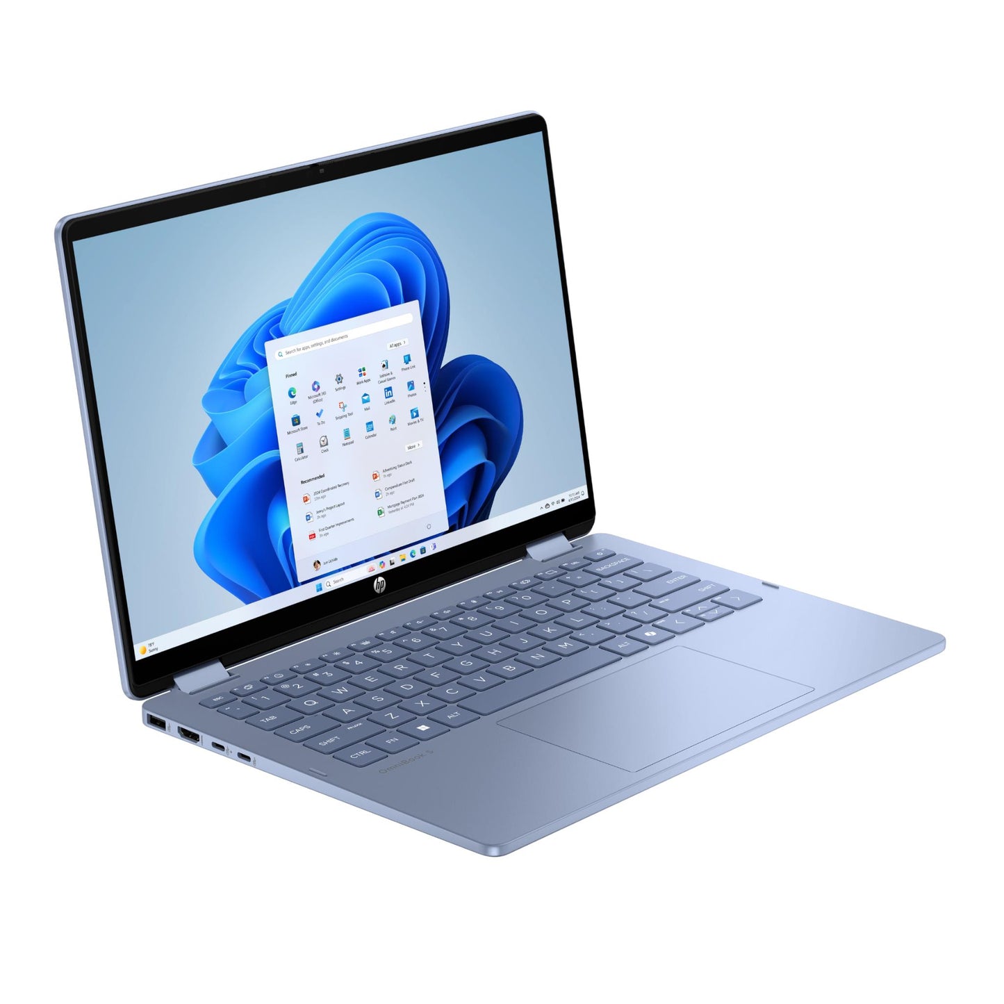 HP OmniBook 5 Flip 14" 2K 2-in-1 Laptop (Intel Core i5)[Blue/256GB]