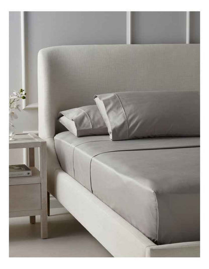Finest Cotton 1000TC Sheet Set Super King Size in Silver