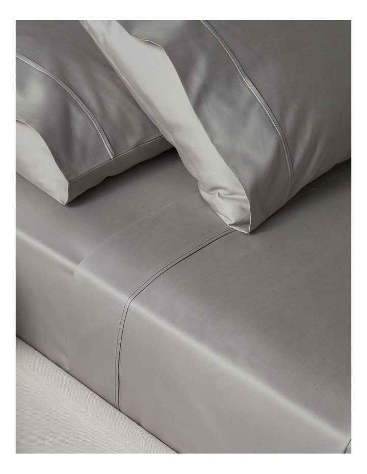 Finest Cotton 1000TC Sheet Set Super King Size in Silver