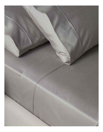 Finest Cotton 1000TC Sheet Set Super King Size in Silver