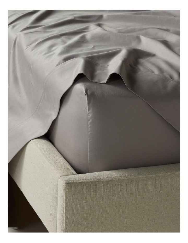 Finest Cotton 1000TC Sheet Set Super King Size in Silver