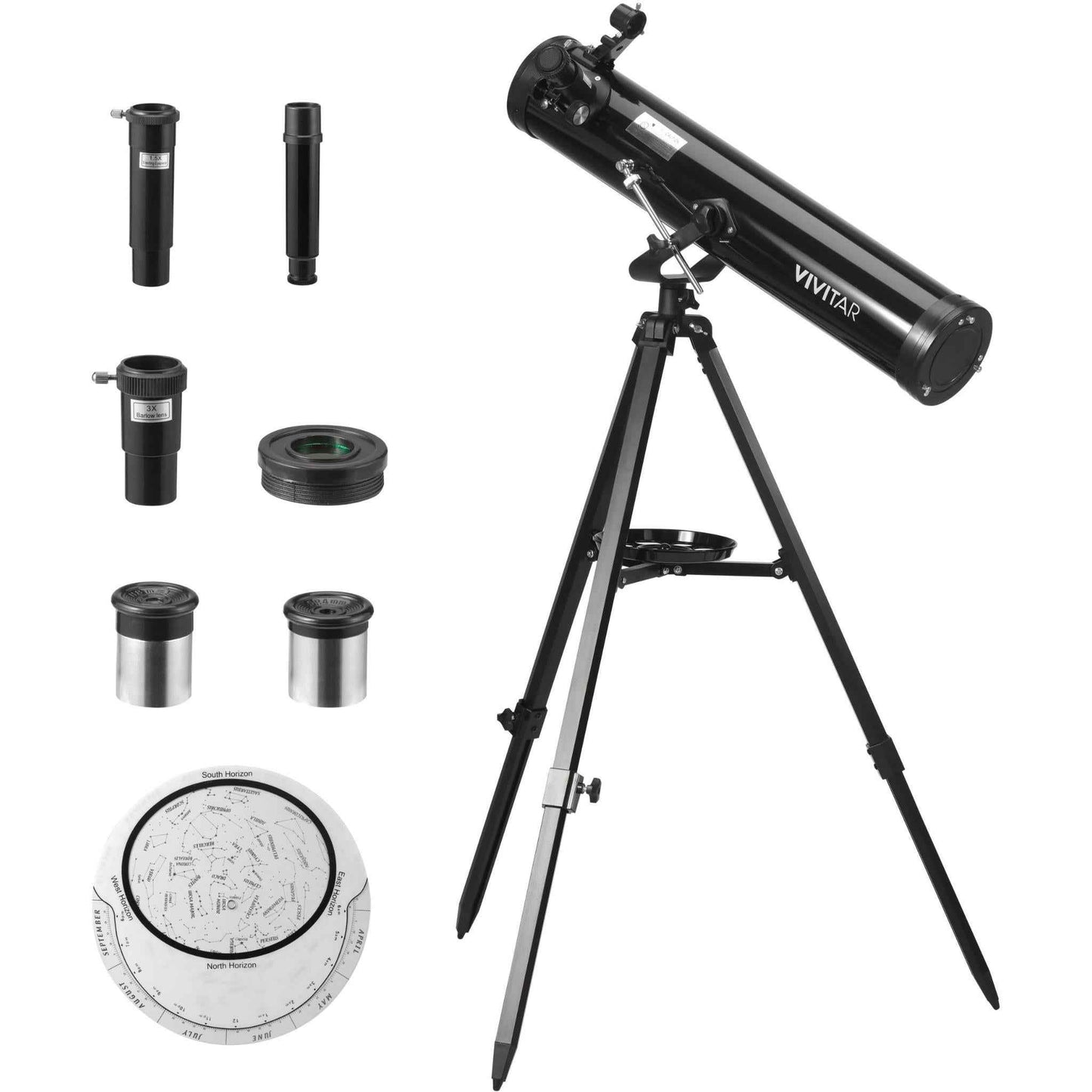 Vivitar 175x/262x/525x Reflector Telescope