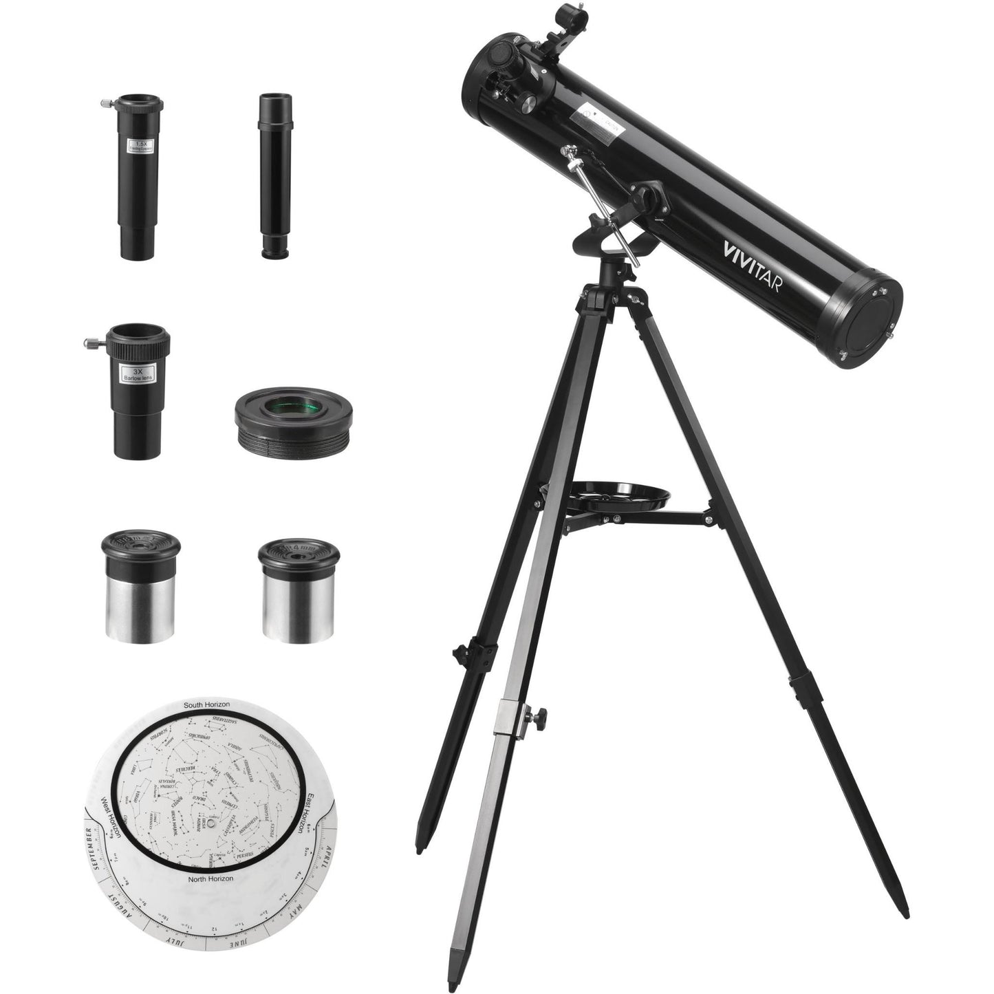 Vivitar 175x/262x/525x Reflector Telescope